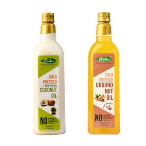 Coconut Oil & Groundnut Oil Combo Pack (1ltr)