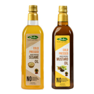 Sesame Oil & Mustard Oil Combo Pack (1ltr)