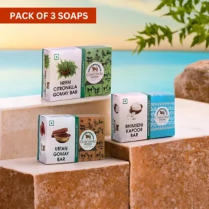 Combo Pack of 3 Handmade Soaps (100gm each)