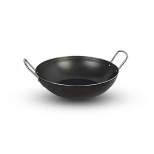 Orgatma Pure Iron Kadai with Steel Handle – Traditional Cooking, Modern Convenience